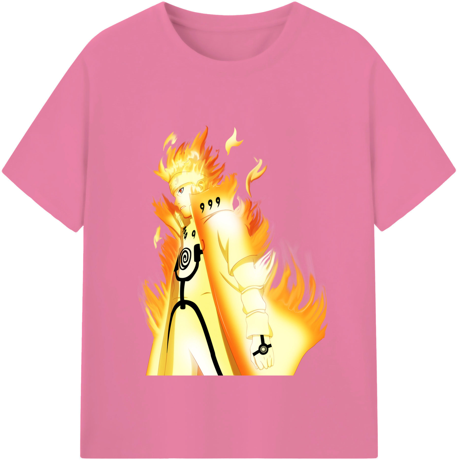 （画像用） NARUTO -ナルト- うずまき ナルト Uzumaki Naruto 綿100％半袖Tシャツ（フロントプリント）